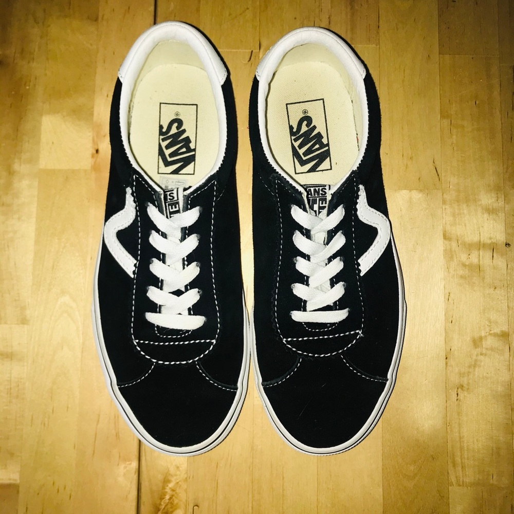 Vans skateboarding shoe.